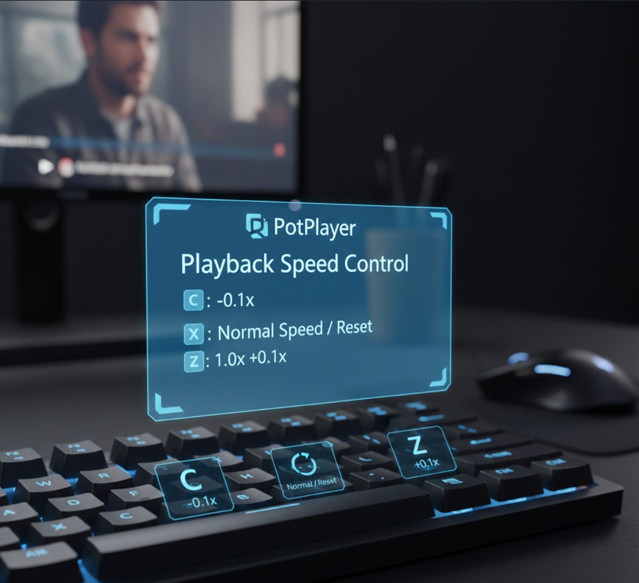 PotPlayer 倍速播放设置